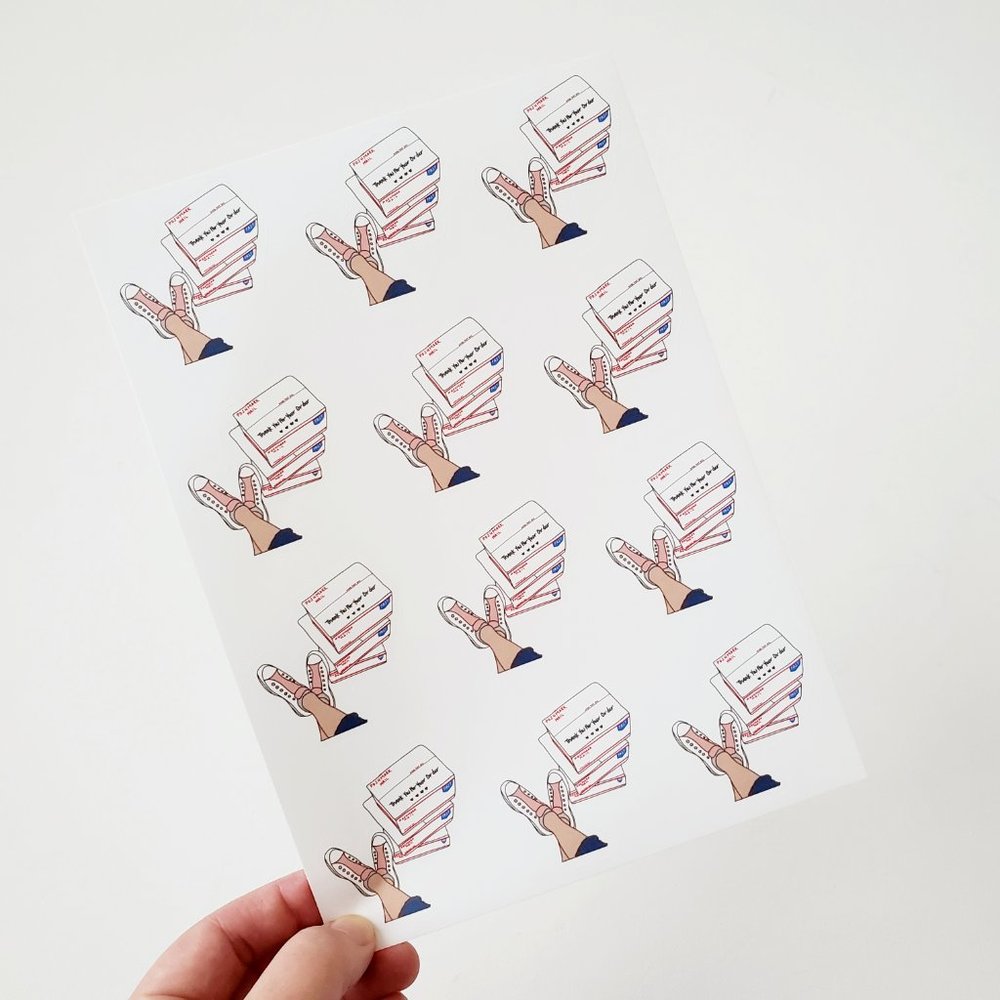 LB011 Custom Handmade Poshmark Stickers USPS Packages Thank You  [Price Firm] - Picture 4 of 8